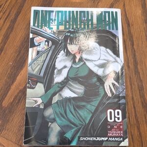 One Punch Man Volume 09 Manga with Green Cover